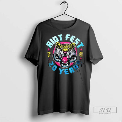 Officials Riot Fest 2025 20 Years Route Tiger Lineup T Shirts Long