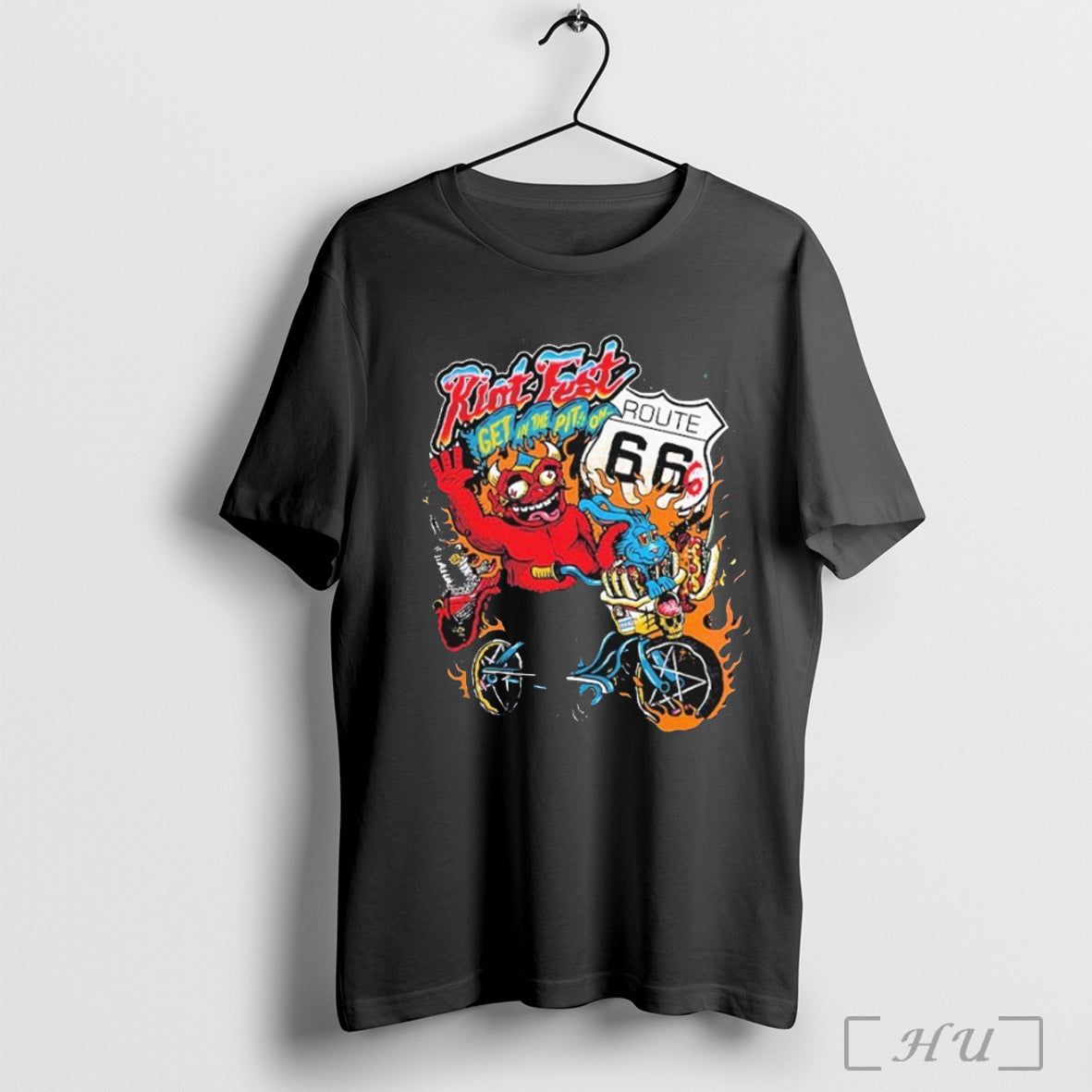 Officials Riot Fest 2025 Celebrating 20 Years Get Pit Route 66 TShirt