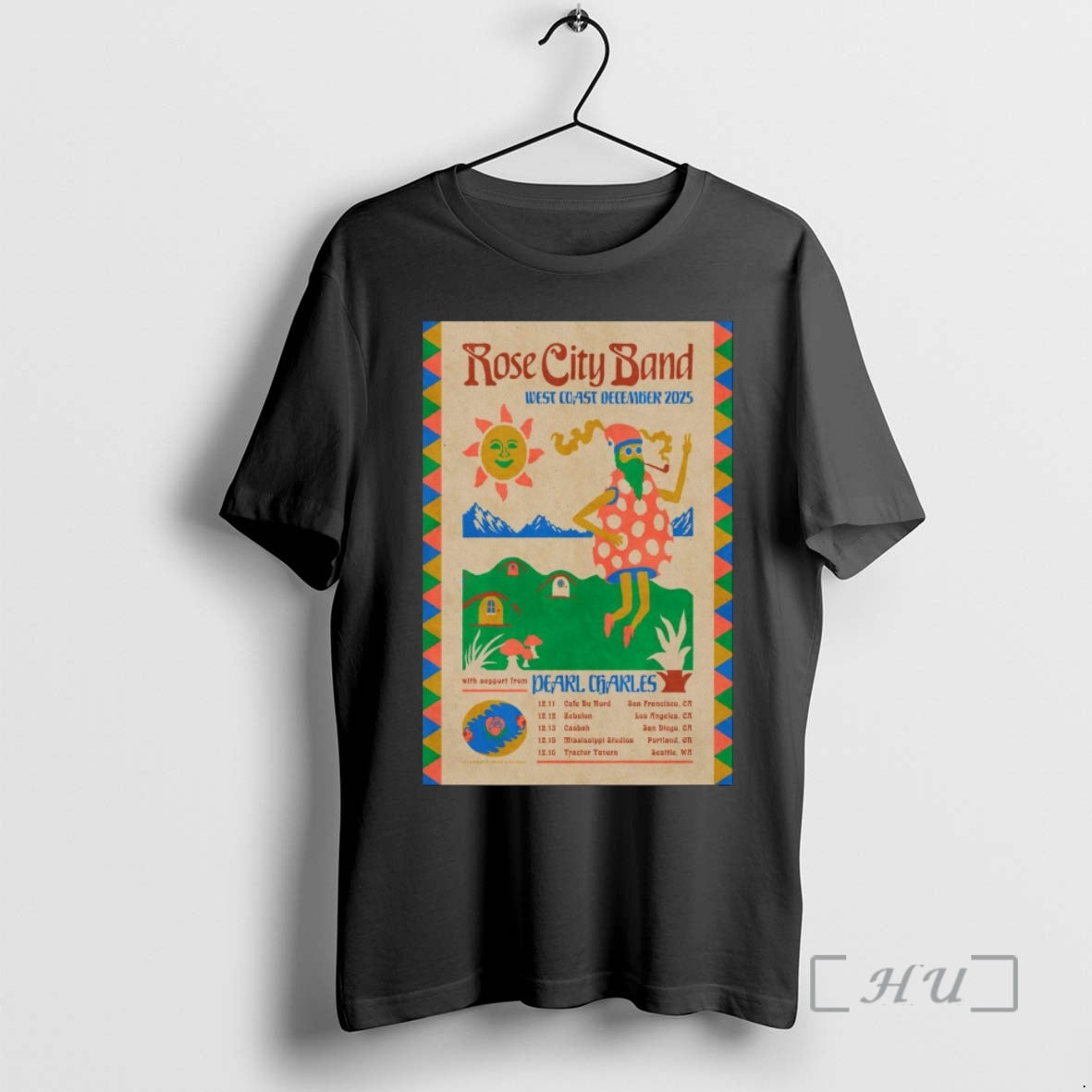 Officials Rose City Band 2025 West Coast December Tour Shirt Stylish