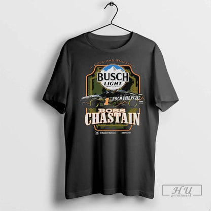 Officials Ross Chastain 1 2025 Busch Light Camo Long Sleve T Shirts