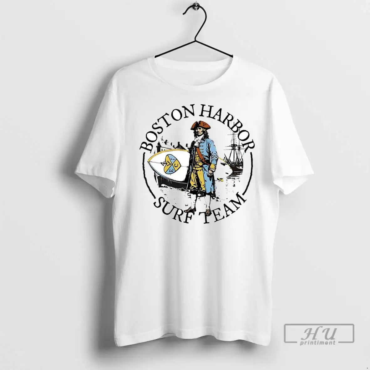 Officials Sam Adams Boston Harbor Surf Team T Shirts Long Sleeve