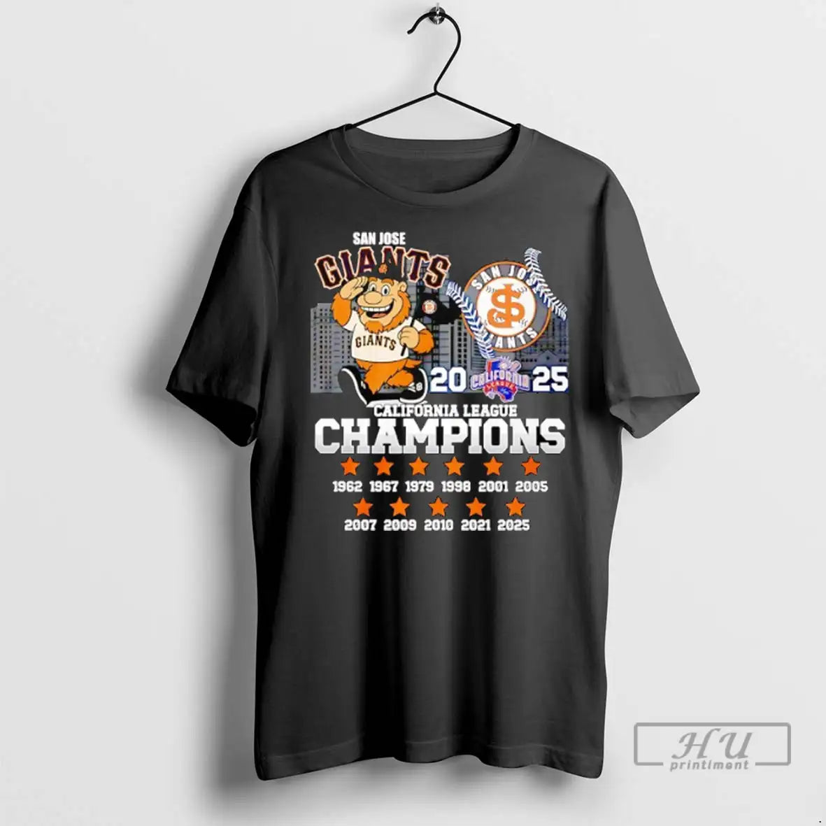 Officials San Jose Giants Mascot California League Champions 2025 T