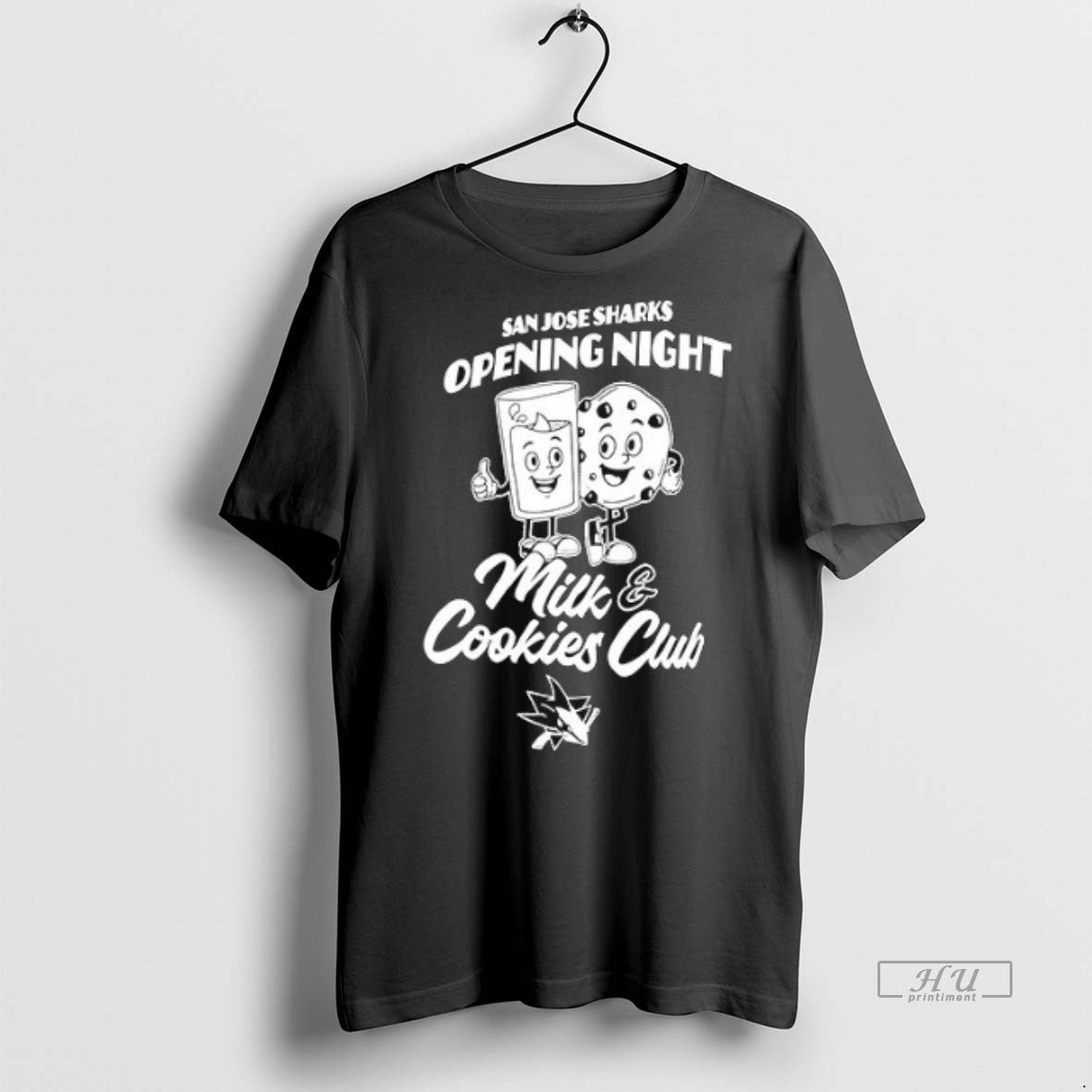 Officials San Jose Sharks Opening Night Milk And Cookies Club Ceramic