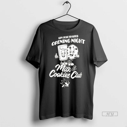 Officials San Jose Sharks Opening Night Milk And Cookies Club Ceramic