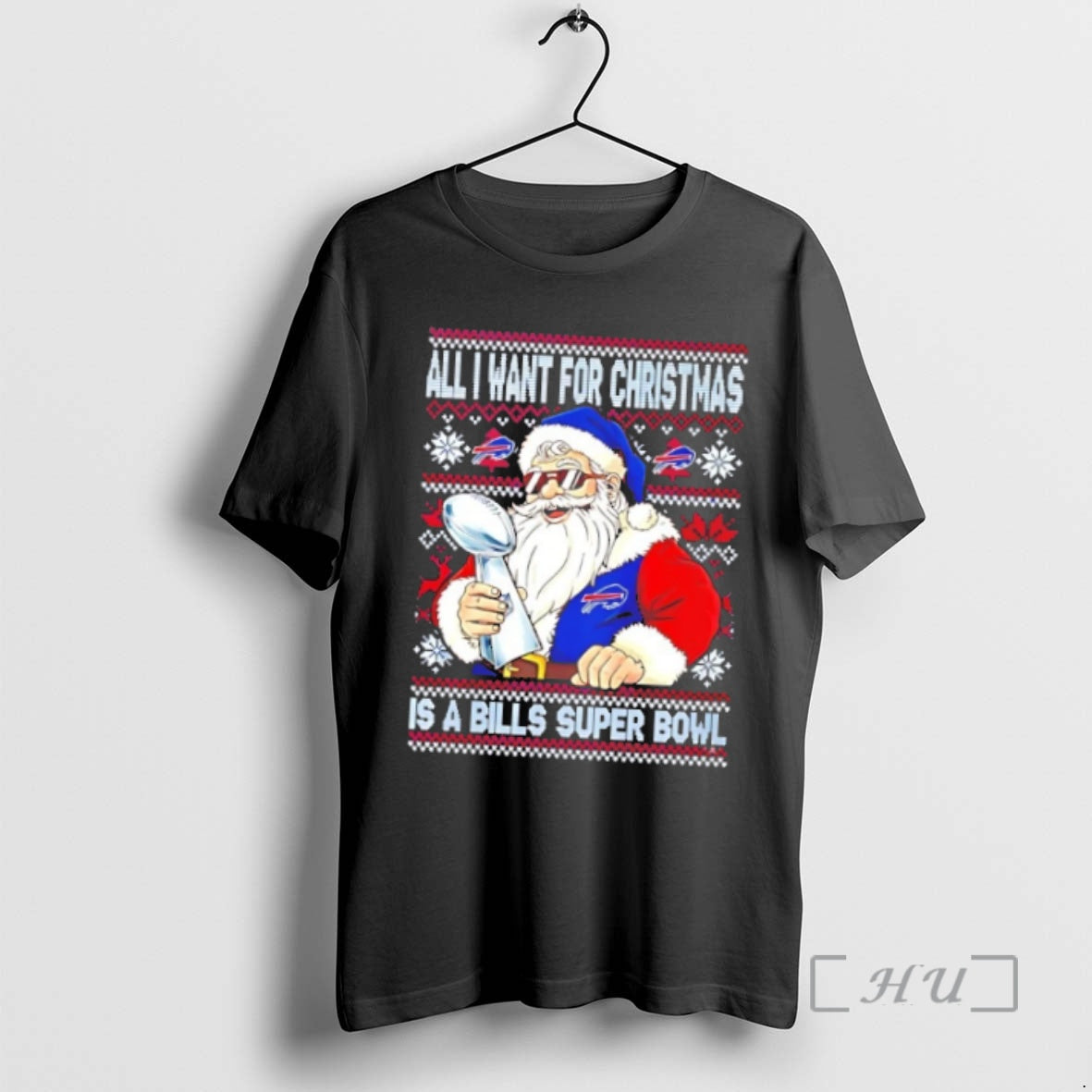 Officials Santa All I Want Is Bills Super Bowl Premium T Shirts Tank