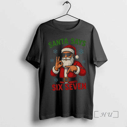 Officials Santa Claus Santa Says Six Seven Meme Merry Long Sleeve