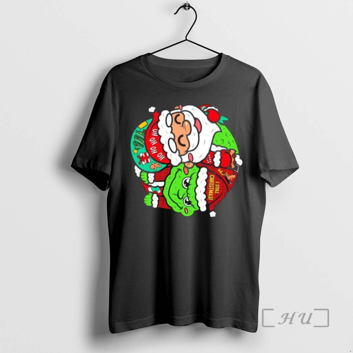 Officials Santa Claus Ho Ho Ho Ho Grinch I Stole Yin Yang Shirts Tee