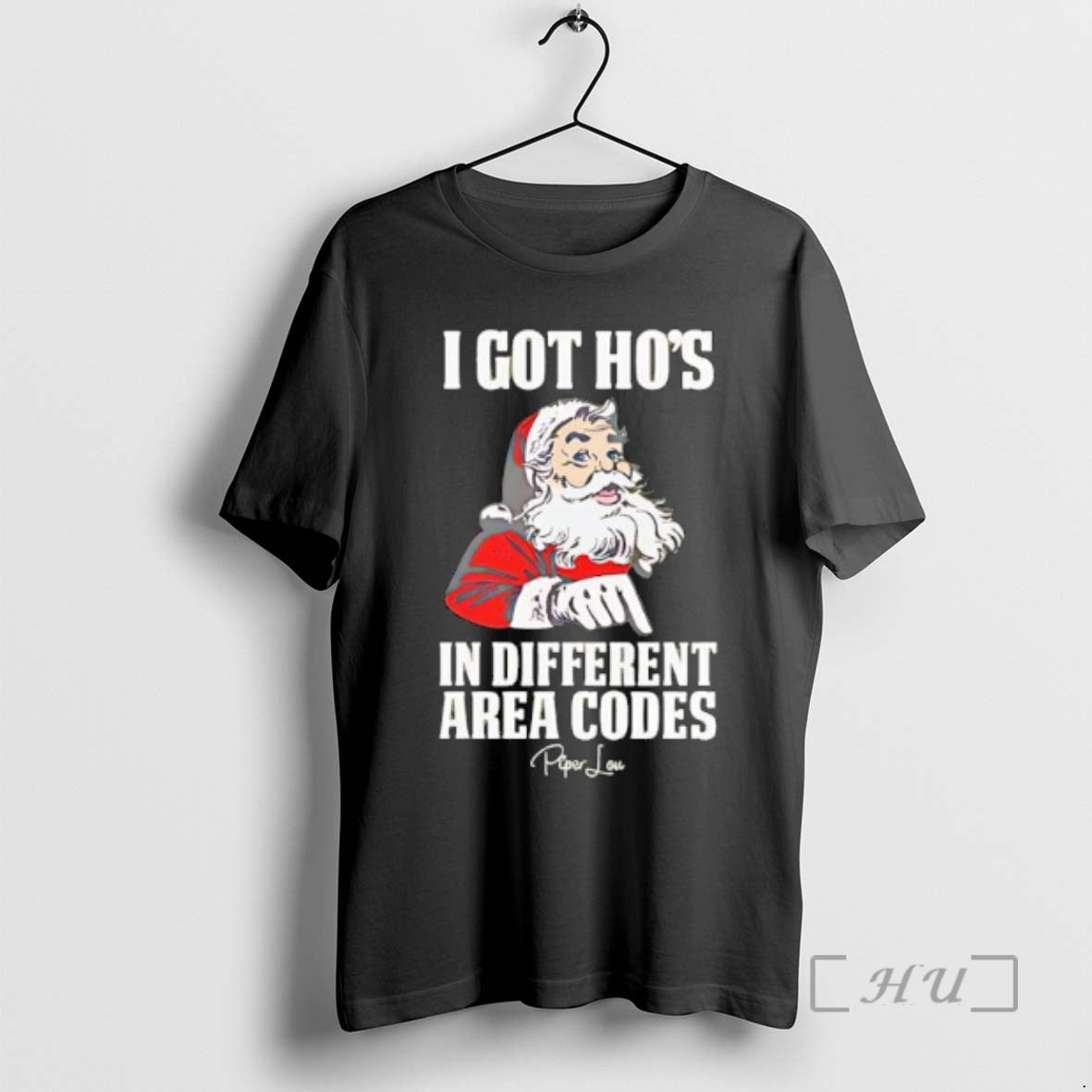 Officials Santa Claus I Got Hos Different Area Codes Tee Elegant Look