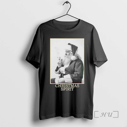 Officials Santa Smoking Spirit Ornaments Tee Trendy Fashion