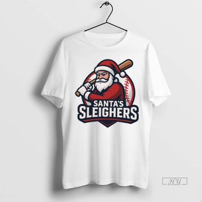 Officials Santas Sleighers Baseball Hoodie Retro Collection