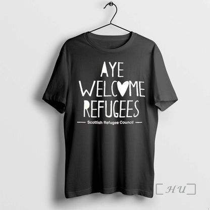 Officials Scottish Refugee Council Aye Welcome Refugees TShirt Unique