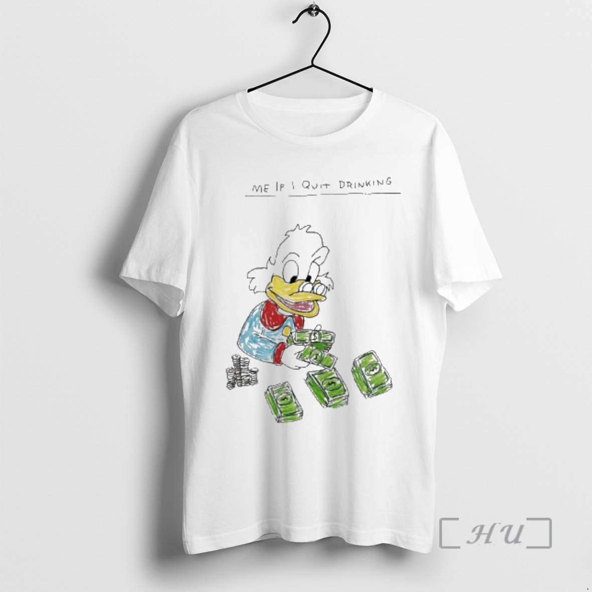 Officials Scrooge Mcduck Money Me If I Quit Drinking Shirt Vintage Art