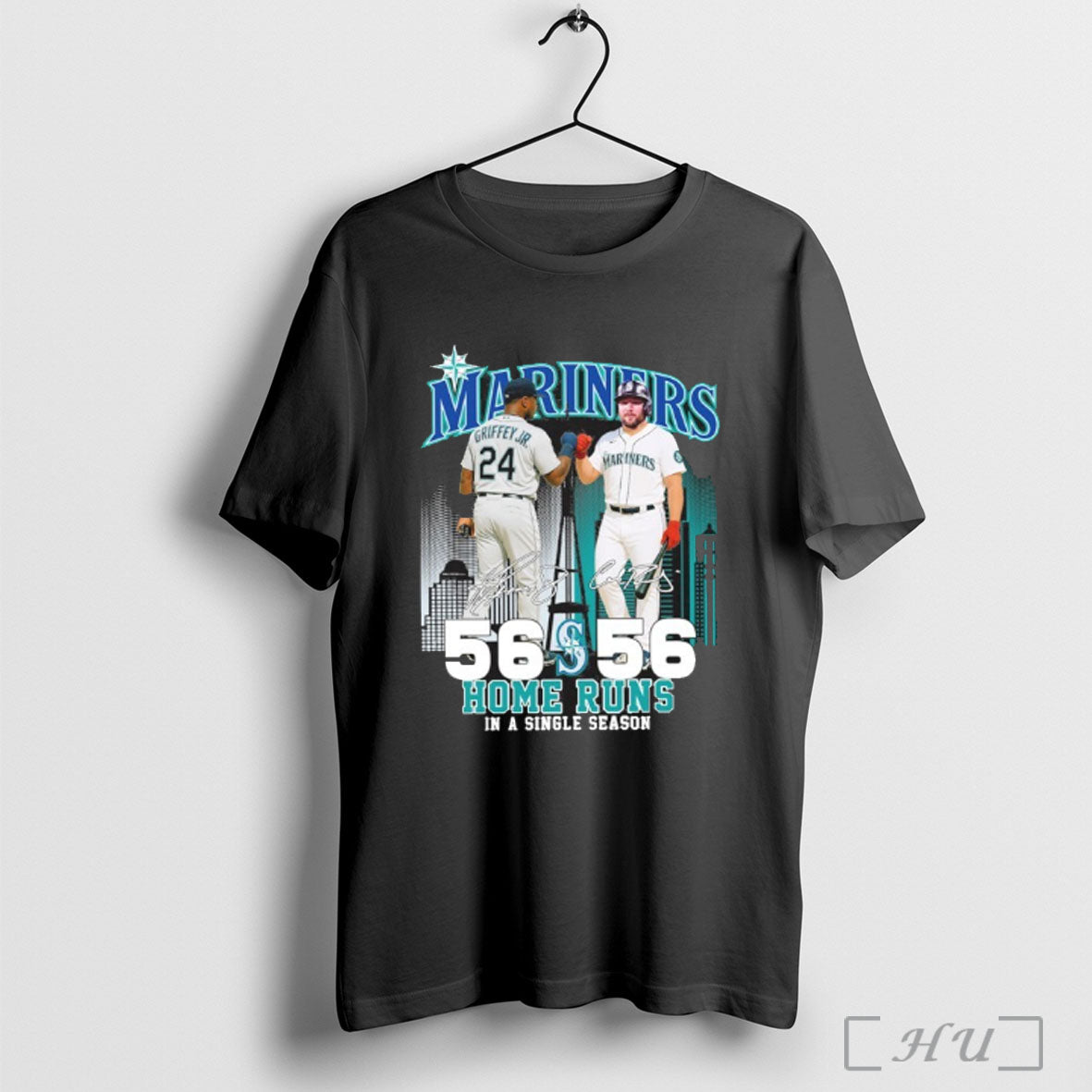 Officials Seattle Mariners Ken Griffey Jr And Cal Raleigh 56 Home