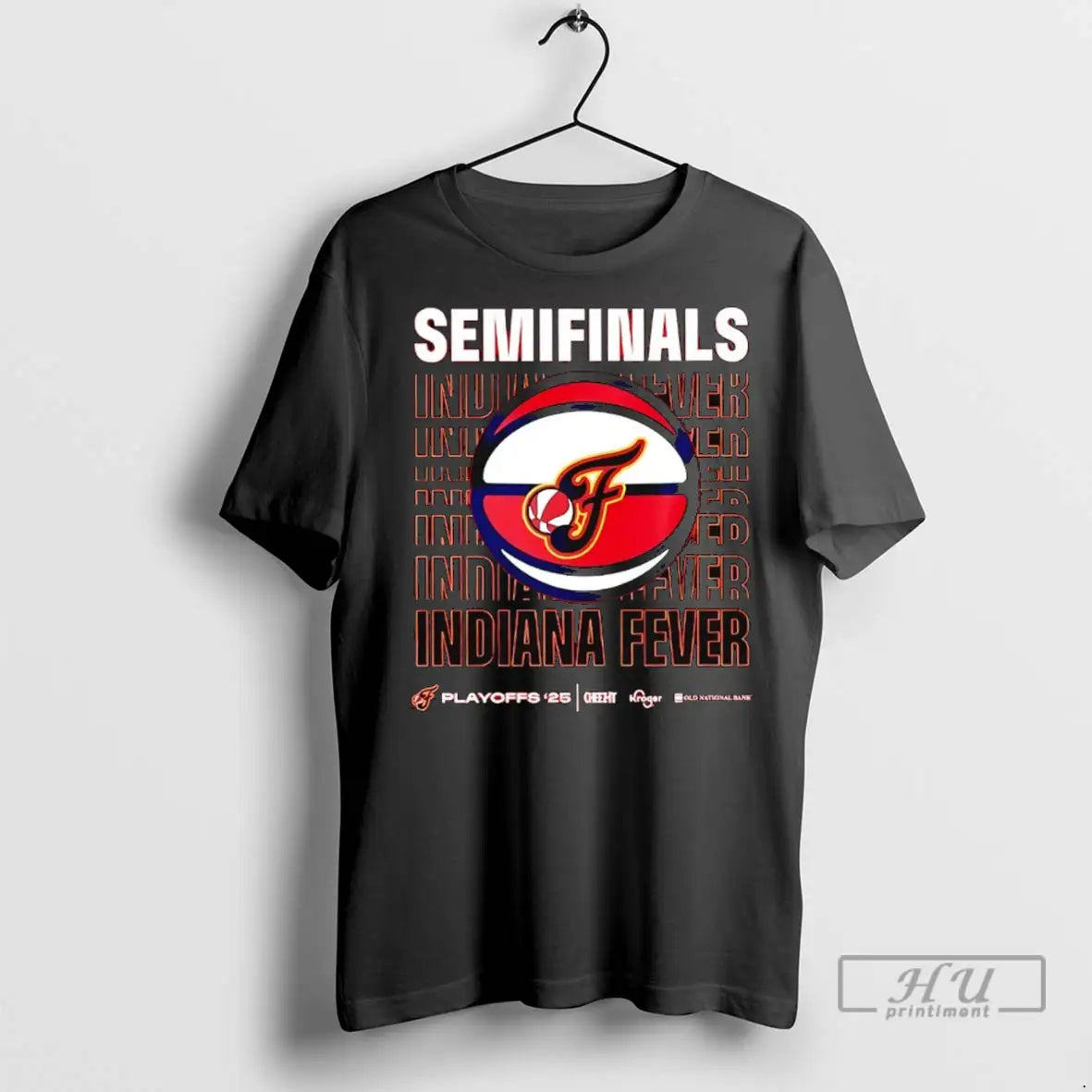Officials Semifinals Indiana Fever 2025 Playoffs Logo T Shirts Tee