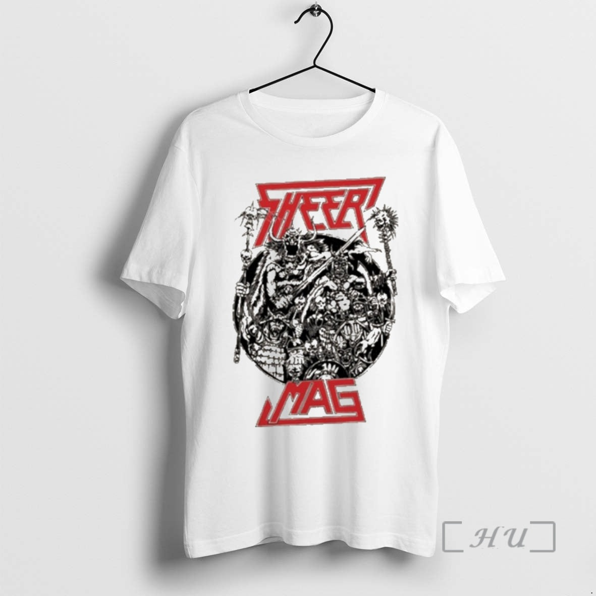 Officials Sheer Mag Mag Shirt Retro Fashion