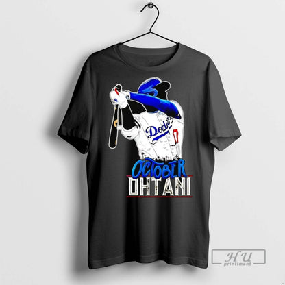 Officials Shohei Ohtani Batting Dodgers October Ohtani T Shirts Tee