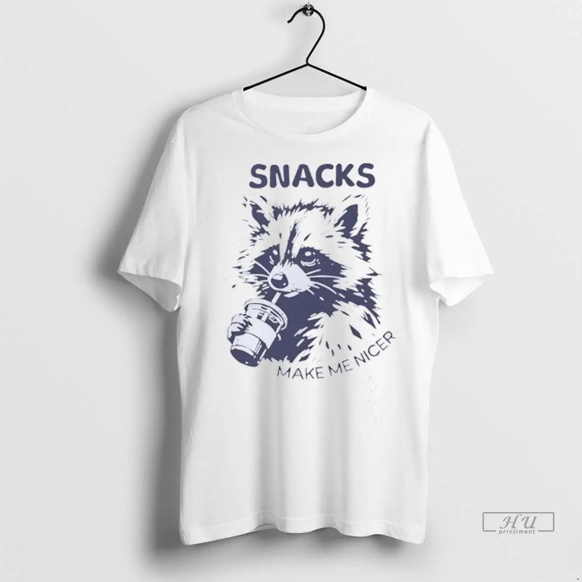 Officials Snacks Make Me Nicer Raccoon T Shirts Tank Top Authentic
