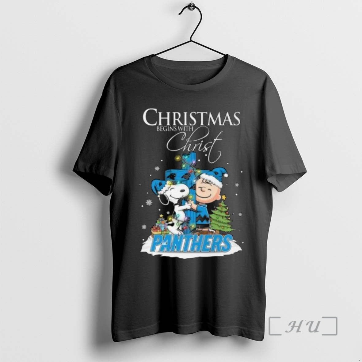 Officials Snoopy And Charlie Brown X Carolina Panthers Begins Christ
