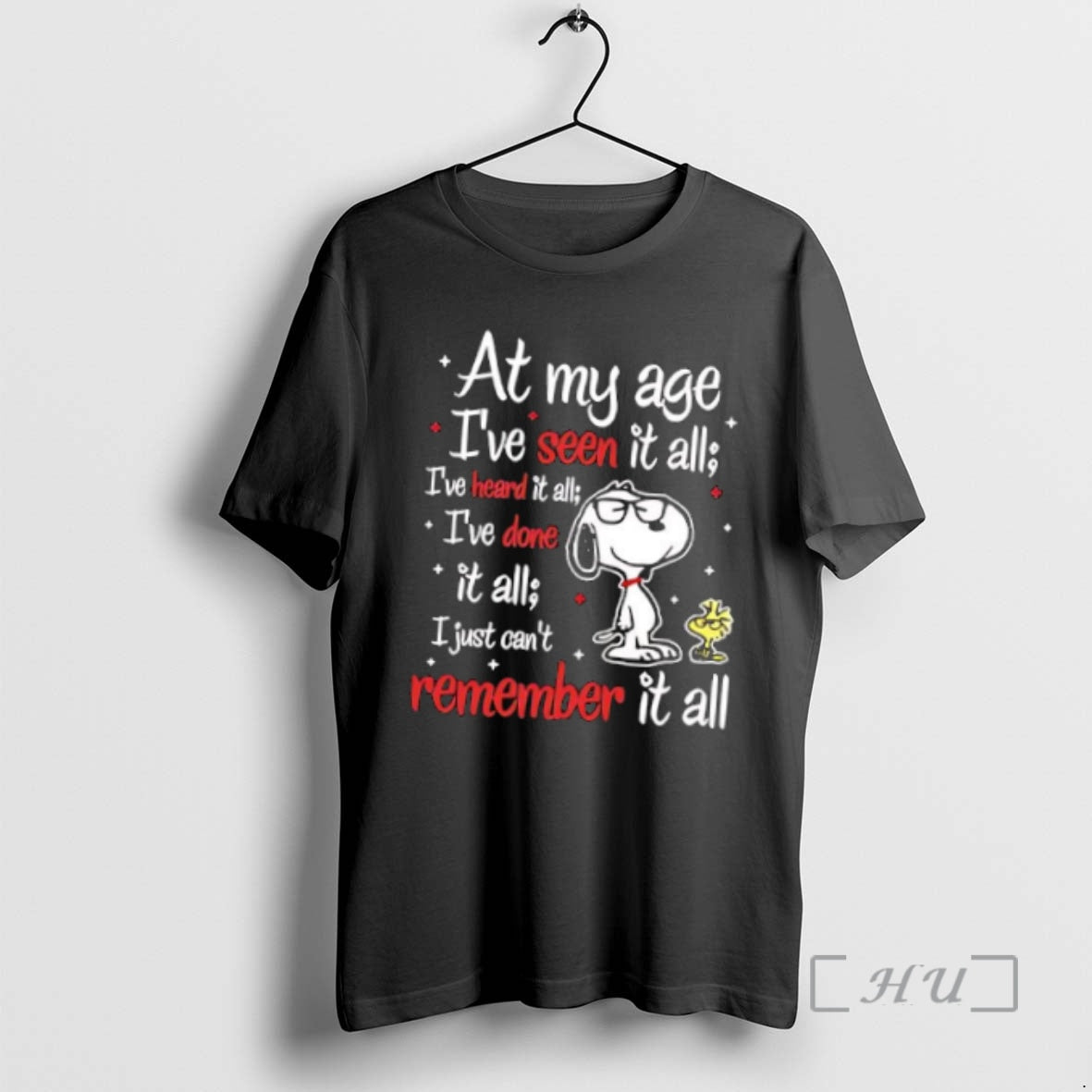 Officials Snoopy My Age Cant Remember It All TShirt Classic Outfit