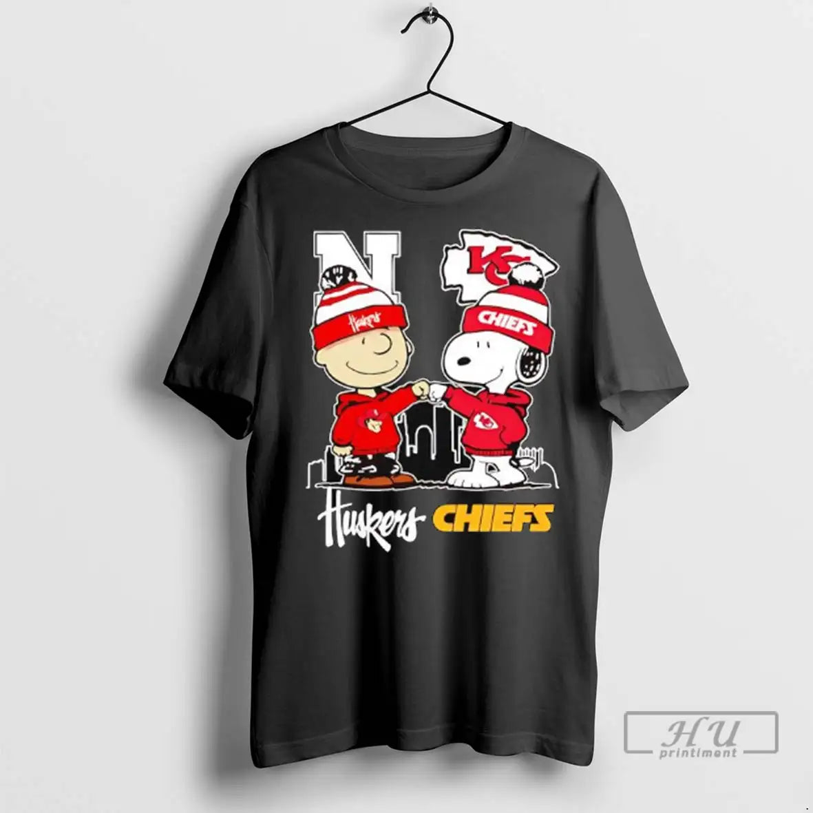 Officials Snoopy Charlie Brown Fist Bump Nebraska Huskers X Kansas