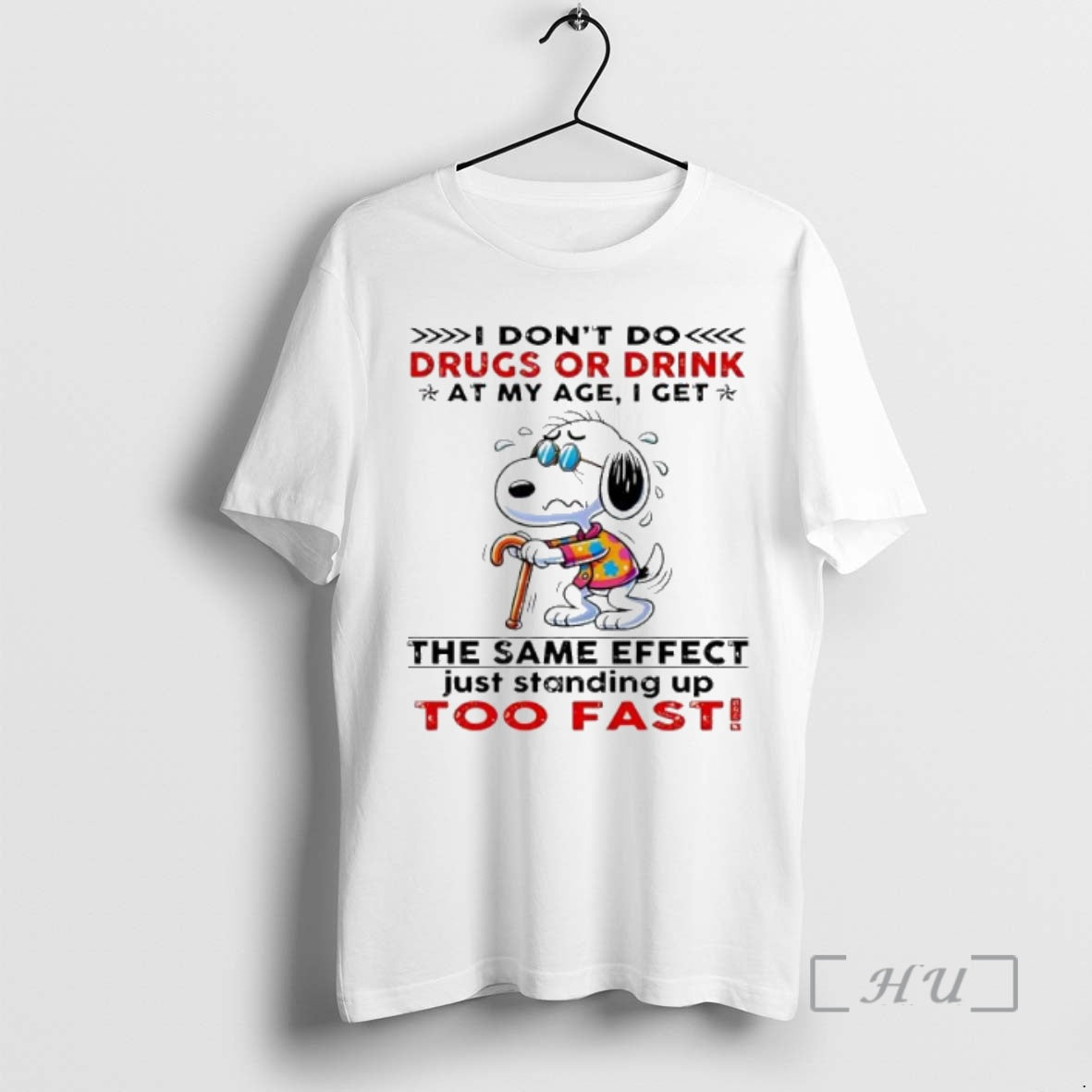 Officials Snoopy I Dont Do Drugs Or Drink My Age I Get Tank Top