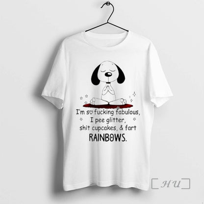 Officials Snoopy Im So Fucking Fabulous I Pee Glitter Shit Cupcakes