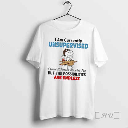 Officials Snoopy I Am Currently Unsupervised I Know It Freaks Me Out