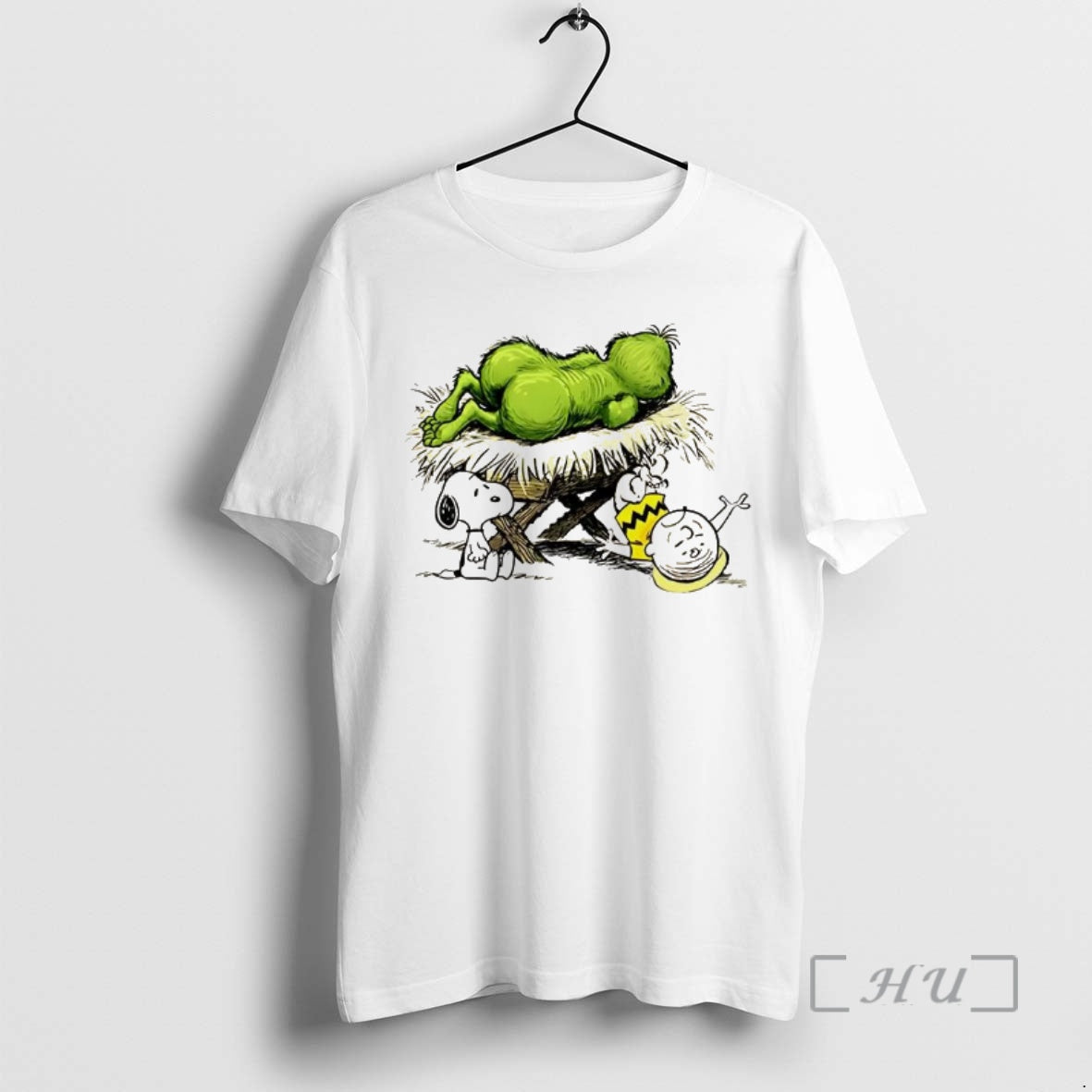 Officials Snoopy And Charlie Brown X How Grinch Stole Meme Premium T