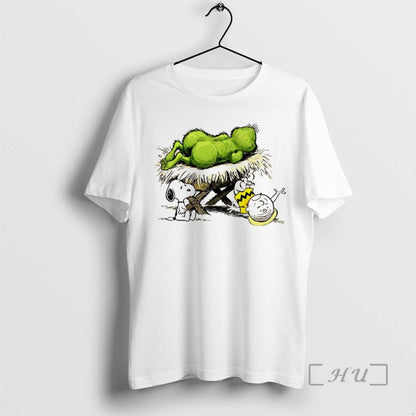 Officials Snoopy And Charlie Brown X How Grinch Stole Meme Premium T