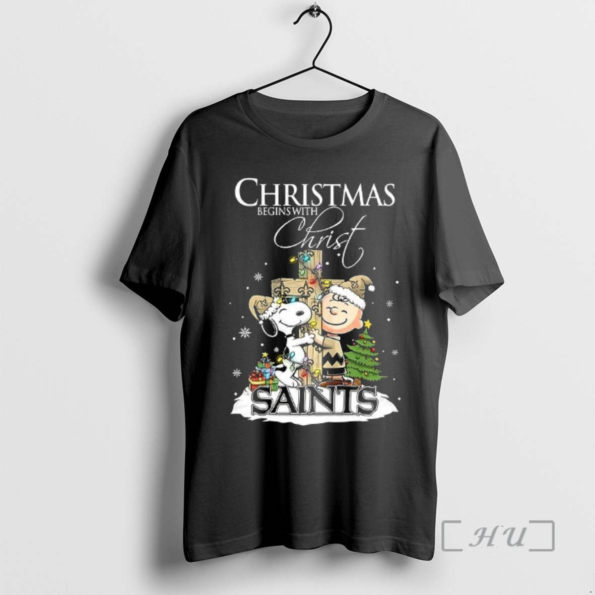 Officials Snoopy And Charlie Brown X New Orleans Saints Begins Christ