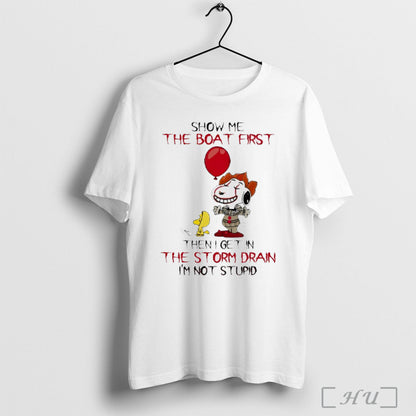 Officials Snoopy Cosplay Clown Show Me Boat First Then I Get Storm