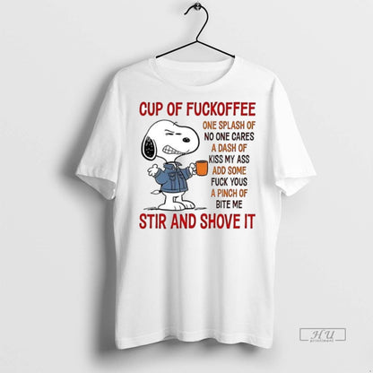 Officials Snoopy Cup Fuckoffee Stir And Shove It Ceramic Ceramic And