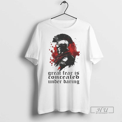 Officials Sparta Great Fear Is Concealed Under Daring T Shirts Hoodie