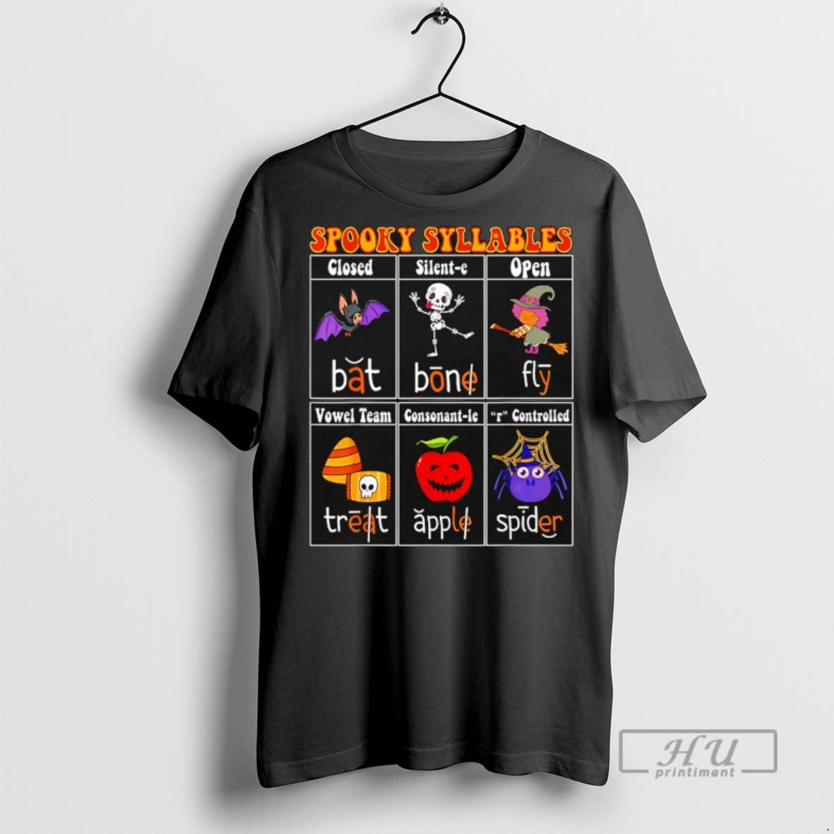 Officials Spooky Syllables Teacher Halloween Educational T Shirts