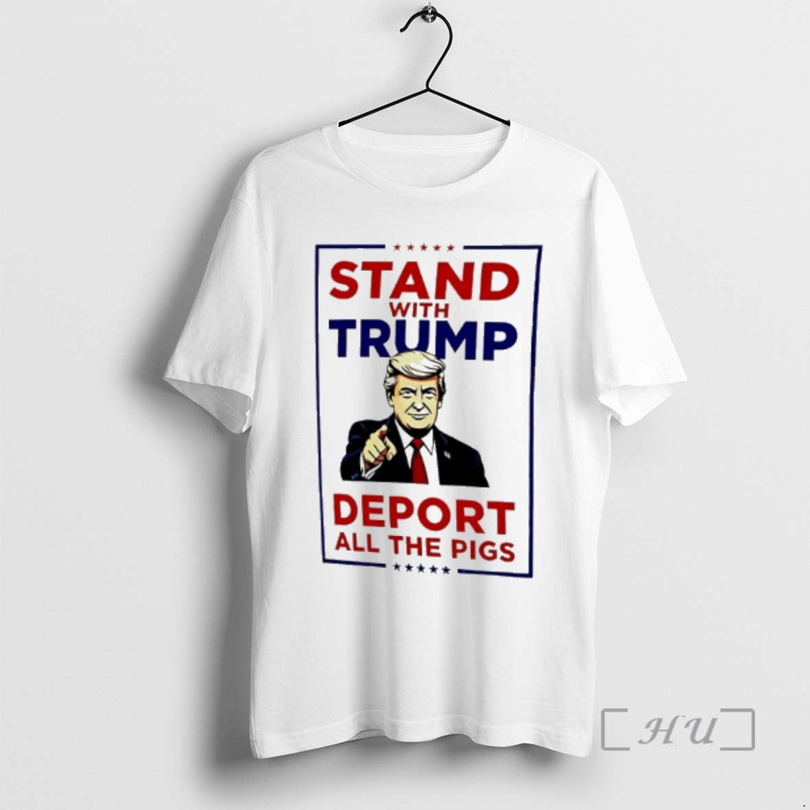 Officials Stand Trump Deport All Pigs TShirt Vintage Design