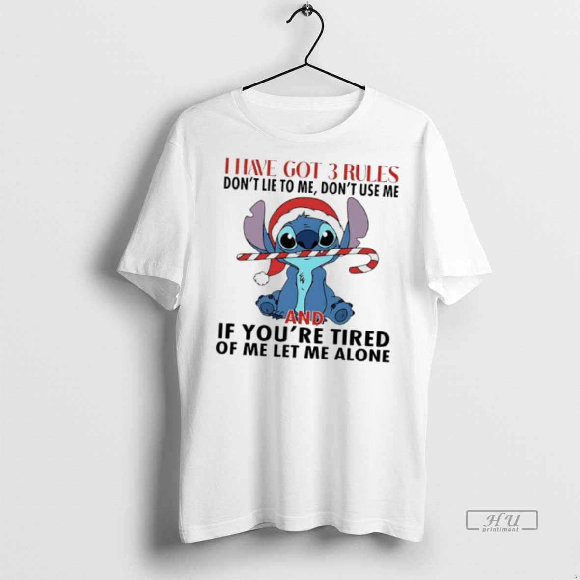 Officials Stitch I Have Got 3 Rules Dont Lie To Me Dont Use Me Hoodie