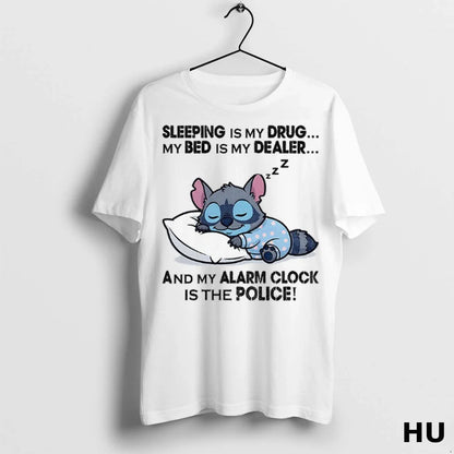 Officials Stitch X Raccoon Sleeping Is My Drug My Bed Is My Dealer