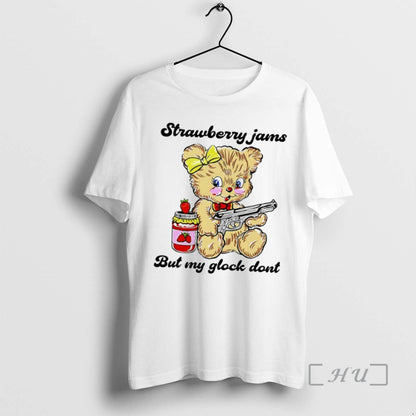 Officials Strawberry Jams But My Glock Dont Bear Circle Long Sleeve