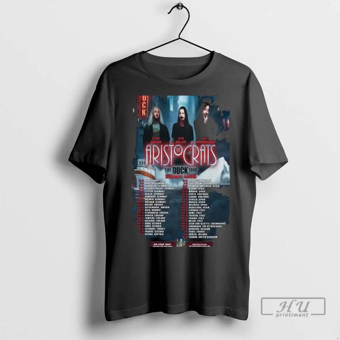 Officials Aristocrats Duck Tour Europe 2026 Dates T Shirts Hoodie