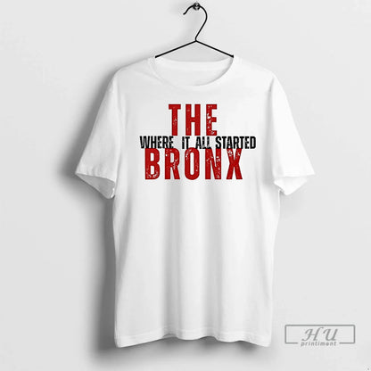 Officials Bronx Where It All Started T Shirts Long Sleeve Designer Art