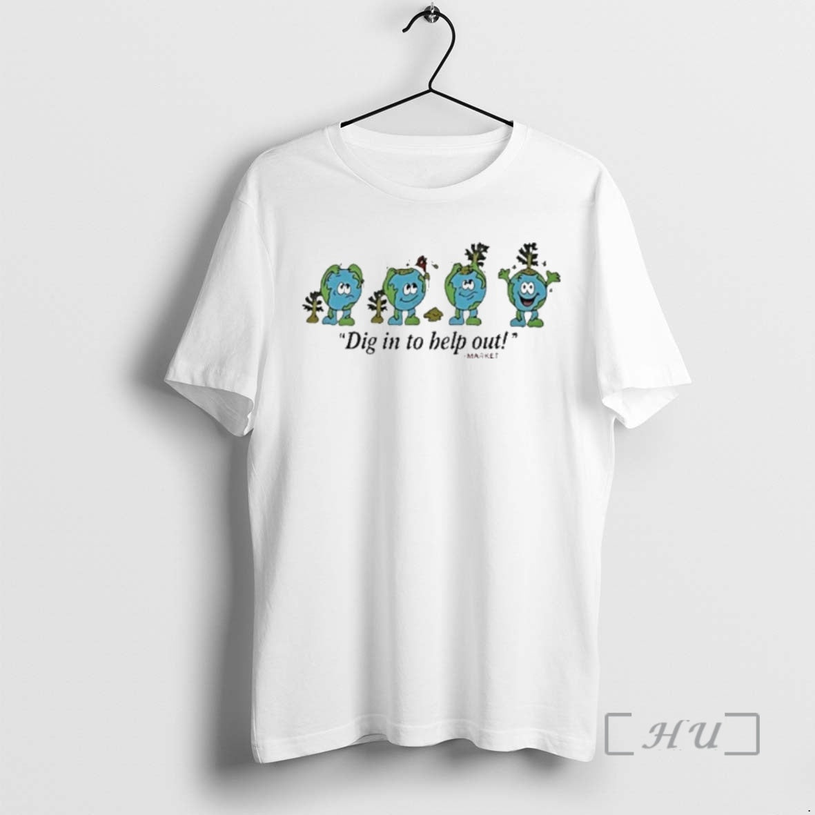 Officials Earth Dig To Help Out Market TShirt Retro Apparel