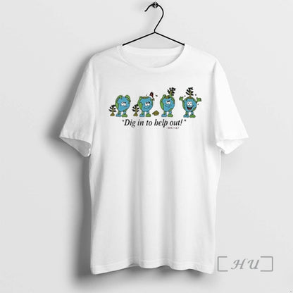 Officials Earth Dig To Help Out Market TShirt Retro Apparel