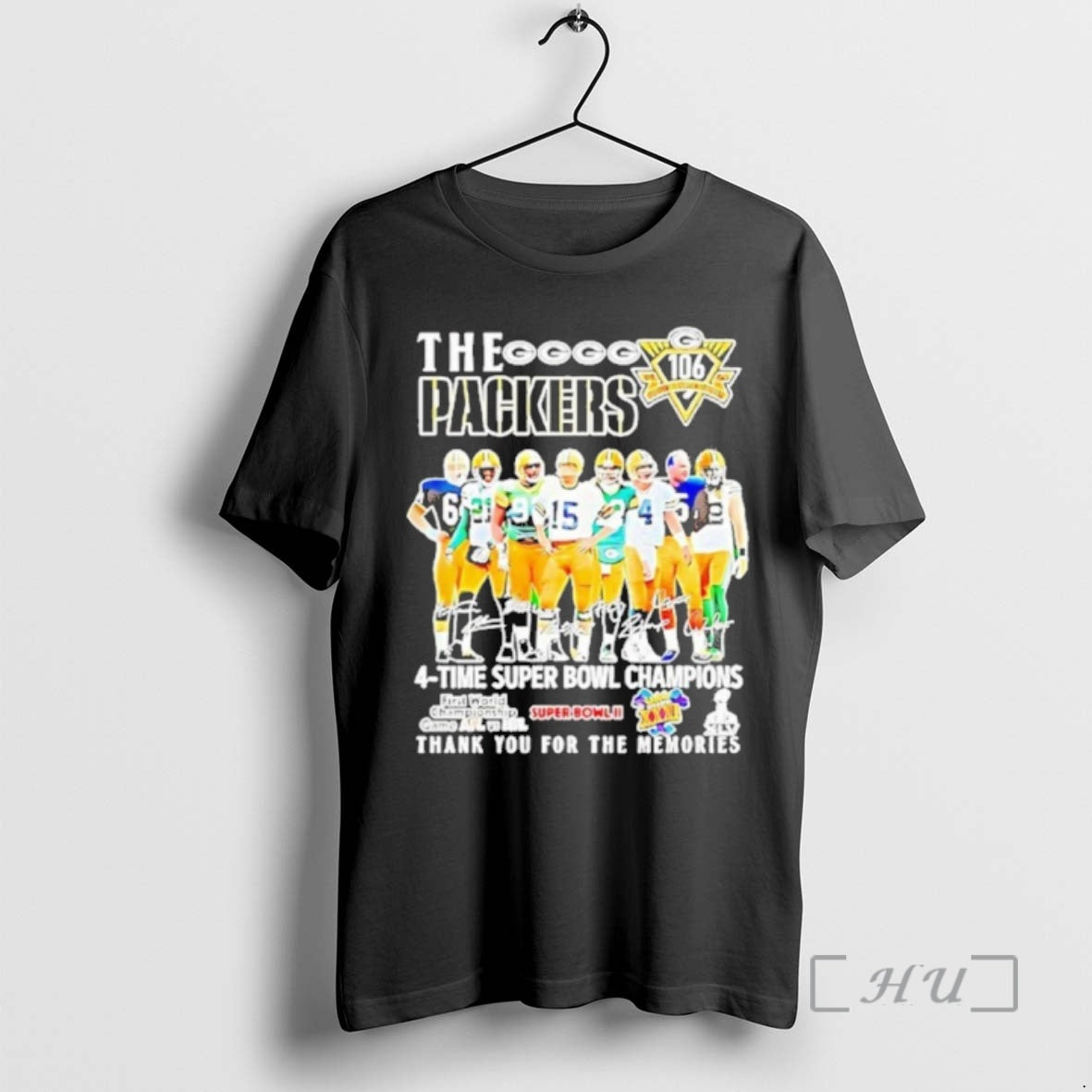 Officials Green Bay Packers 4 Time Super Bowl Champions Thank You