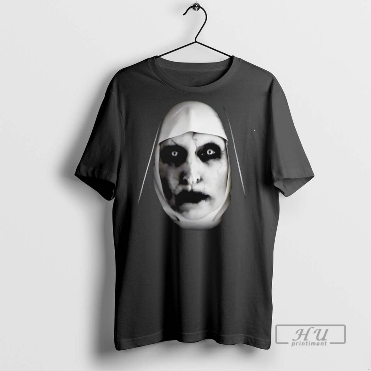 Officials Nun Horror Character Big Face Halloween T Shirts Sweatshirt