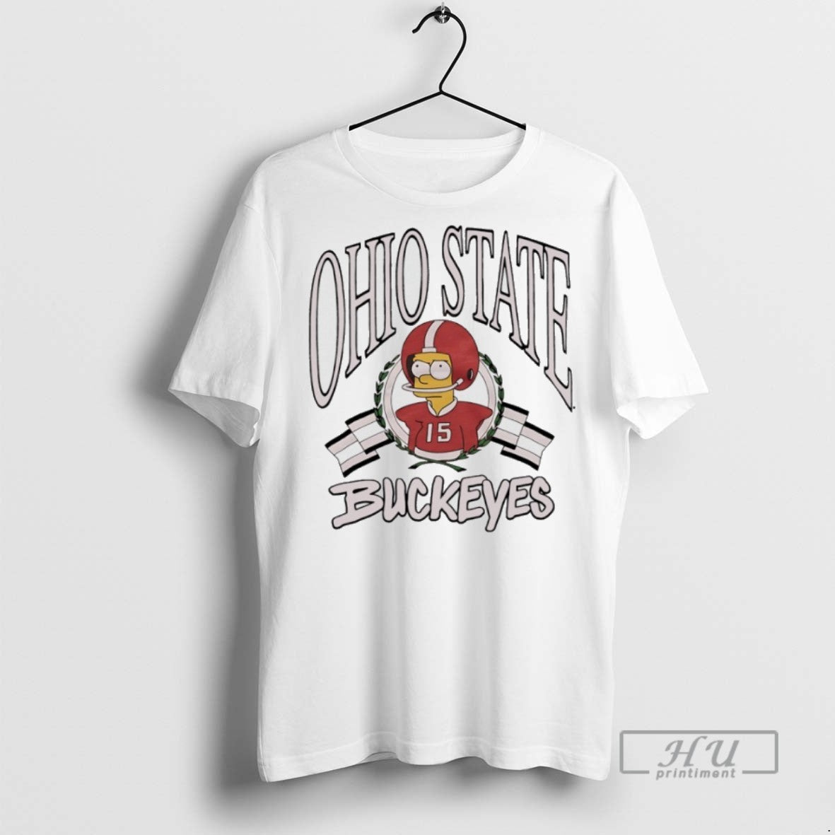Officials Simpsons Bart X Ohio State Buckeyes T Shirts Long Sleeve