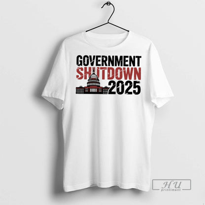Officials White House Government Shutdown 2025 T Shirts Long Sleeve