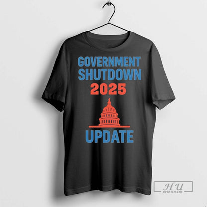 Officials White House Government Shutdown 2025 Update American Flag T