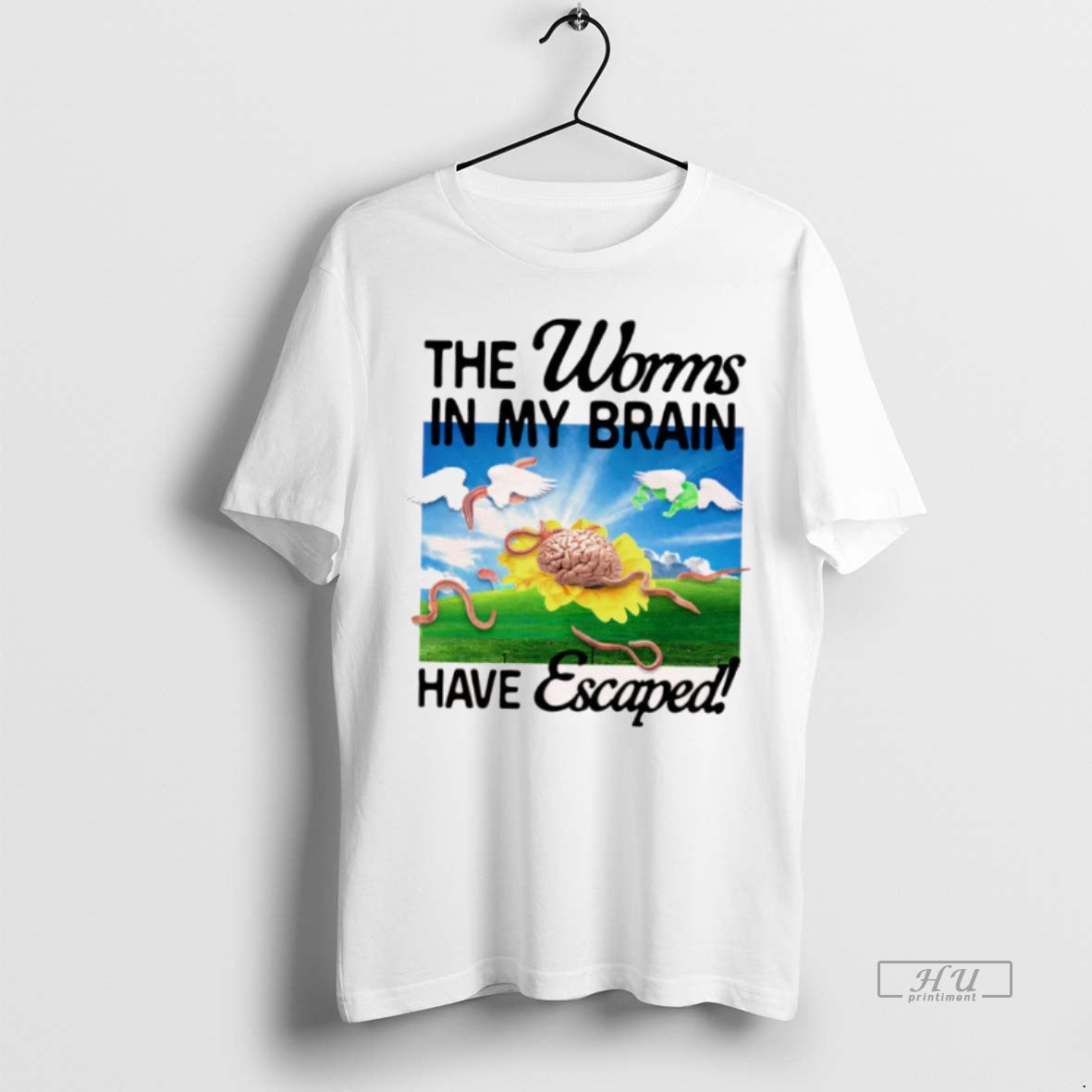 Officials Worms My Brain Have Escaped TShirt Authentic Fashion