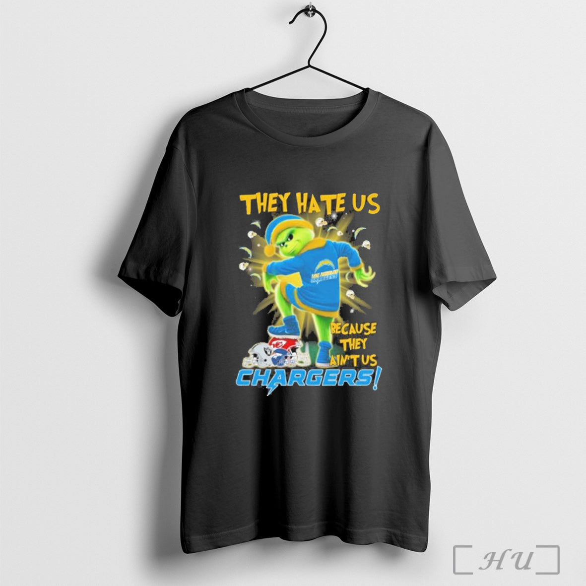 Officials They Hate Us Cause They Aint Us Grinch Los Angeles Chargers