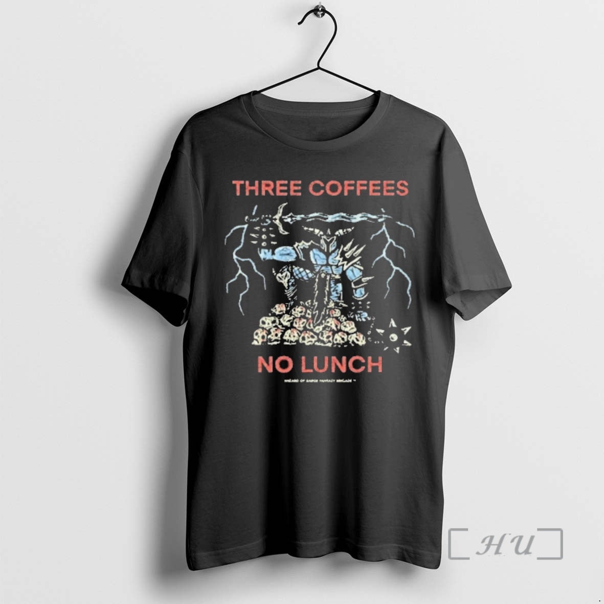 Three Coffees No Lunch TShirt Premium Merch